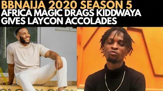 bbnaija 2020 africa magic drags kiddwaya gives accolades to laycon over erica big brother naija