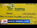 New Jersey Lottery reveals where the 1 1 billion Mega Millions ticket was sold