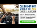 California DMV Written Test 2025 Practice 1 50 Questions with Explained Answers Study Guide Prep