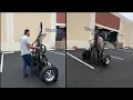 Stand Store or Roll Alpha Sport Single Ride-Up Folding Motorcycle Trailer
