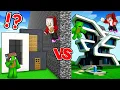 JJ en Mikey Meisjes vs Jongens Modern Huis Bouwgevecht - Maizen Parodie Video in Minecraft