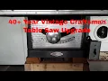 DIY 40 Year Vintage Craftsman Table Saw Upgrade
