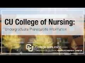 CU College of Nursing Undergraduate Prerequisite Information