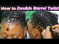How to Style Interlocked Double Barrel Twist Tutorial How to Flat Barrel Dreads