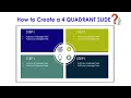 4 Quadrant PowerPoint Slide Templates for Presentations
