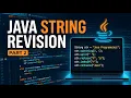 String in Java Revision Part 2