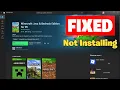 How To Fix Minecraft Java Bedrock Edition for PC not Installing or Updating 2026