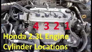 1996-2000 Honda 2 3L 2 7L 3 0L Engines Firing Order and Cylinder Locations Accord and Prelude