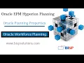 Getting Started with Oracle Planning Oracle PBCS Oracle Planning Properties Oracle EPM BISP