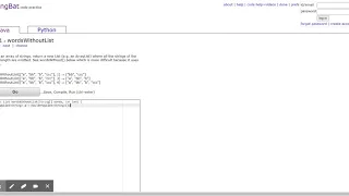 CodingBat Java AP-1 wordsWithoutList