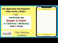 Create iOS Application to add Header and Footer Section in TableView with Delegate Method in Swift 5
