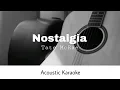 Download Lagu Tate McRae - Nostalgia (Acoustic Karaoke)