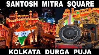 Santosh Mitra Square || Kolkata Durga Puja || Light Show || Theme - Vandematram || Debdut YouTube