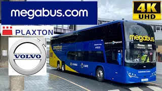 Megabus M11 London to Glasgow via Birmingham Plaxton Panorama Volvo B11RLET Coach