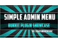 Bukkit Plugin Showcase SimpleAdminMenu
