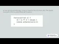Recursive algorithm