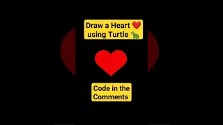 How to Draw a Heart with a Turtle in Python