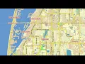 Tampa Bay Florida US printable editable layered City Vector Map