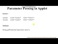 Applet Tag and Parameter Passing in Applet - Bhumika Zalavadia