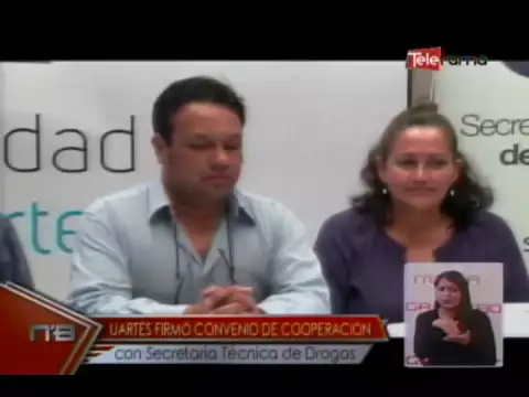 Uartes firmó convenio de cooperación con secretaría técnica de drogas