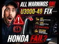 Honda U3000-49 Fix ACC LKAS Collision Mitigation Brake System Warning Pilot MDX Odyssey Civic Part 3