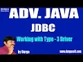 Adv Java JDBC Session - 37 Working with Type