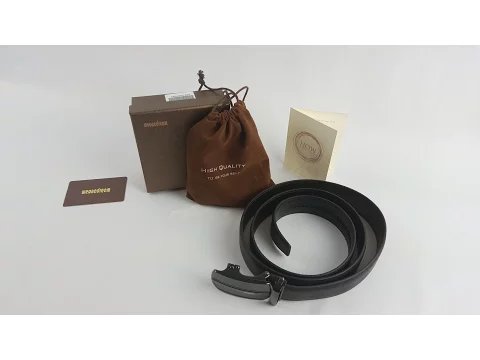 Download MP3 Review and How to of Men's Dress Belt Black \u0026 Brown Leather Ratchet Automatic Sliding