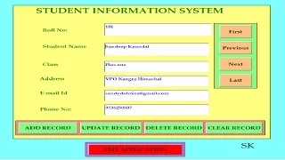 Add Update Delete and Clear records - Visual Basic ADODC and MS Access-Step by Step Tutorial