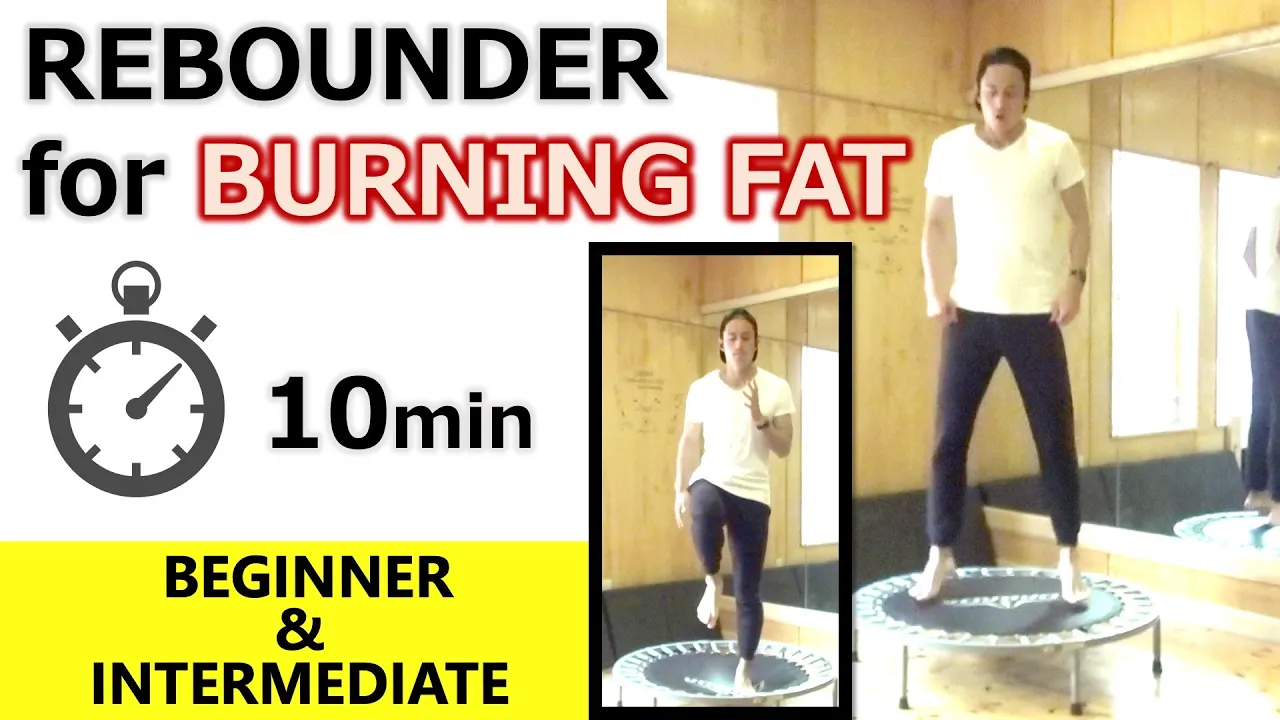 【10-min Rebounder WORKOUT】For Weight Loss & Burning Fat | Trampoline Exercise