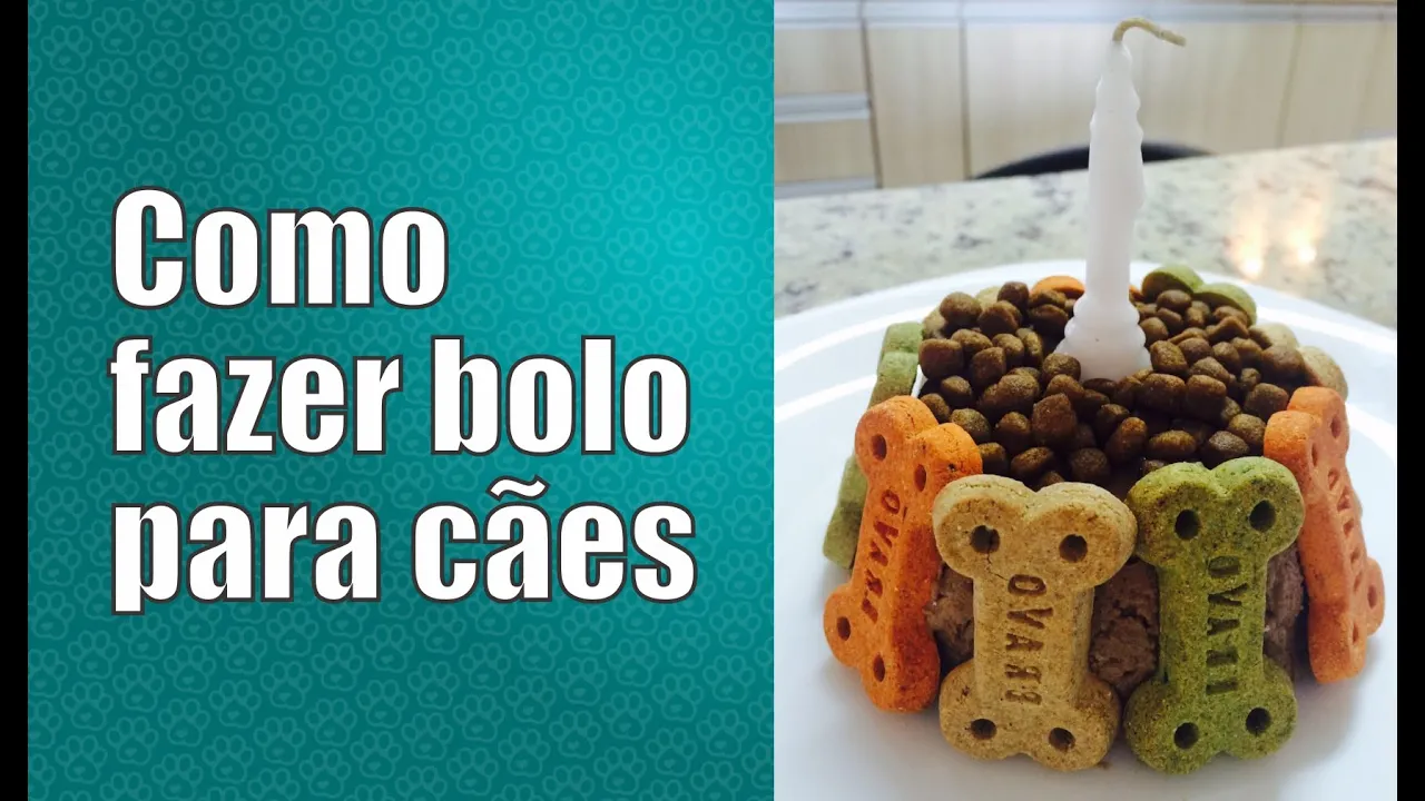 Como fazer bolo para cachorro