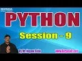 PYTHON Online Training Tutorials Session - 9 by Mr Nagoor Babu On 23-07-2019 10AM