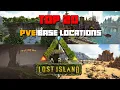 ARK Lost Island TOP 20 Best PVE Base Locations