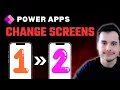 Power Apps Screen Navigation Basics Beginners Step-by-Step Tutorial