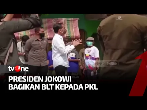 Kunjungan Presiden Jokowi ke Sragen Bagikan BLT Kepada PKL