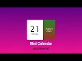 How to Create Mini Calendar Using HTML CSS and JavaScript