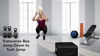 How to do a Transverse Box Jump-Down to Tuck Jump