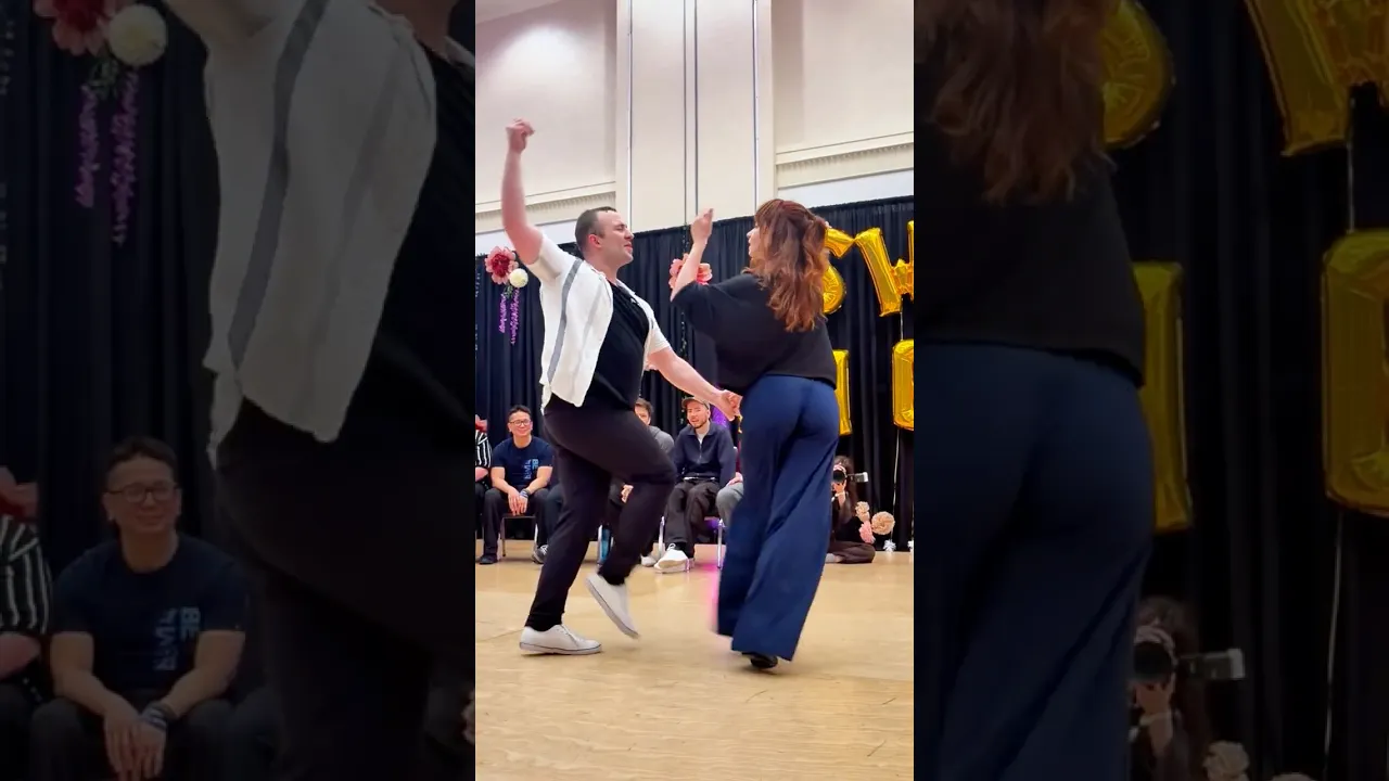 Part 1 Swing it!🕺 #westcoastswing #improv