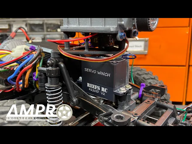 Axial SCX10 II Shortie Battery & Servo Winch Mount video thumbnail