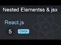 React js Darija - Nested Elements jsx