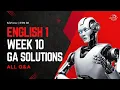 English 1 Week 10 Graded Assignment IITM BS Degree GA Solutions