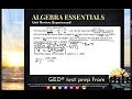 GED Math Evaluating Functions 1 UR Exp 14 23