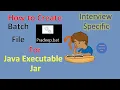 How to Create Batch file to run Java Executable jar Pradeep Nailwal