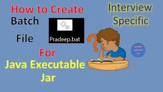 How to Create Batch file to run Java Executable jar Pradeep Nailwal