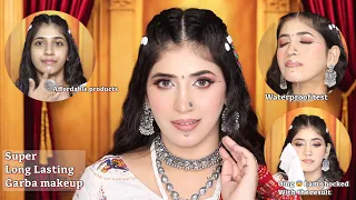 Waterproof Makeup For This Garba Night💧| Omg!!! Super long lasting makeup for festive season