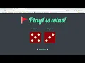 Project Dice game Refresh me HTML CSS JavaScript NodeJS