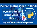Python In One In Hindi Python Tutorial For Beginners