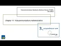 TDMM 15th edition - Chapter 11 Telecommunications Administration