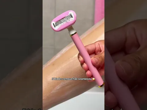 HAIRY LEG SHAVE ROUTINE #trulybeauty #asmr #satisfying #bodycare #shaveroutine