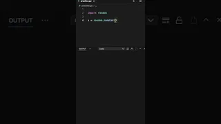 Random Number in Python