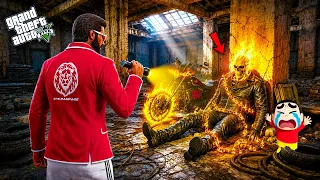 GTA 5 : Rampage & Shinchan🤣 Found Ghost Rider Suit 💀 Full Fun #bommalu #gta5telugu #gta5